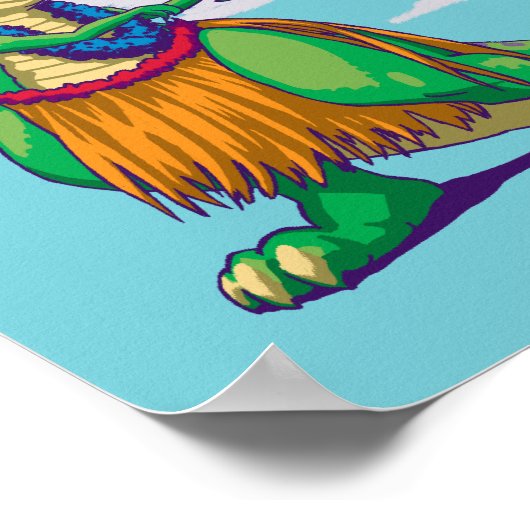 Hula Rex Poster (Hoek)