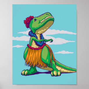 Hula Rex Poster