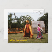 Hula Show Briefkaart (Voorkant / Achterkant)