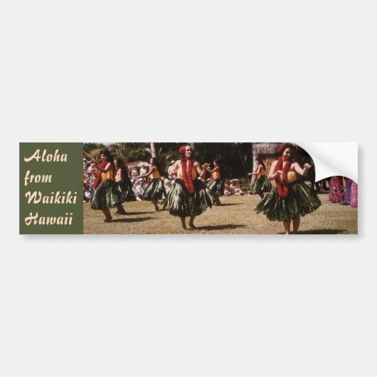 Hula Show Bumpersticker (Voorkant)