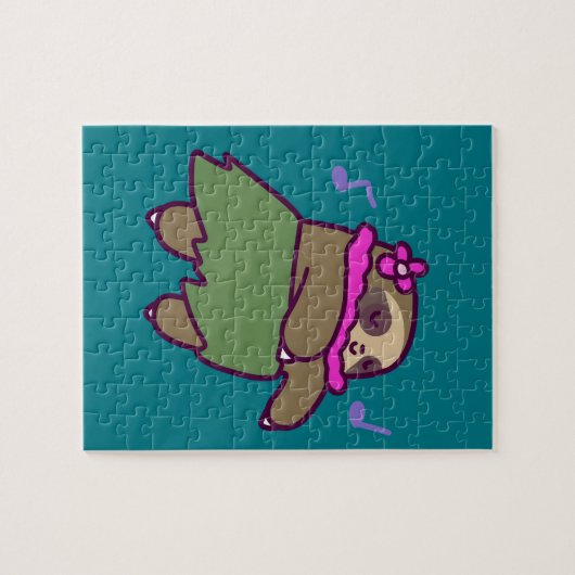 Hula Sloth Legpuzzel (Horizontaal)