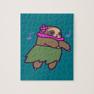 Hula Sloth Legpuzzel