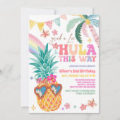 Hula This Way Luau Aloha Tropical Summer Birthday Kaart (Voorkant)