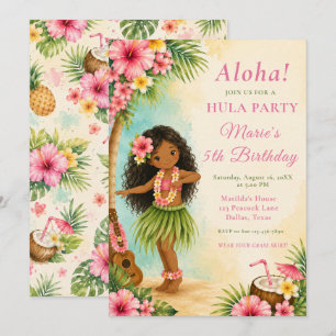 Hula-verjaardagsfeestje Kaart