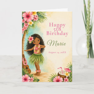 Hula-verjaardagsfeestje Kaart