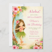 Hula-verjaardagsfeestje Kaart (Voorkant)