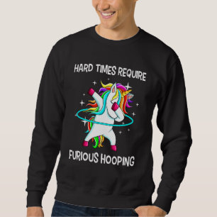 Hulahoop Hula Dabbing Hoop Eenhoorn Dance Furious  Trui