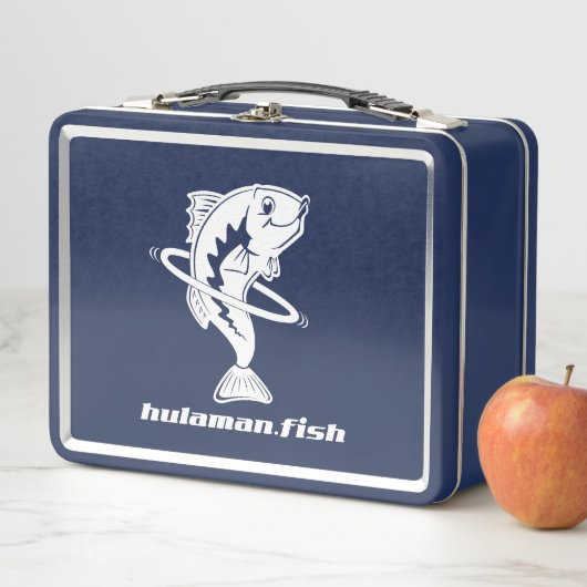 HulaMan Metal Lunch Box Blauw (In situ)