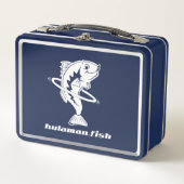 HulaMan Metal Lunch Box Blauw (Voorkant)