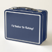 HulaMan Metalen Lunchbox Blauw (Achterkant)