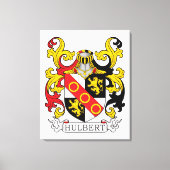 Hulbert Family Crest Canvas Afdruk (Voorkant)