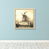 HULDA, A BRUXA DO XADREZ - impressão em tela Canvas Afdruk (Insitu (Houten vloer))