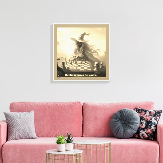 HULDA, A BRUXA DO XADREZ - impressão em tela Canvas Afdruk (Insitu (Woonkamer))