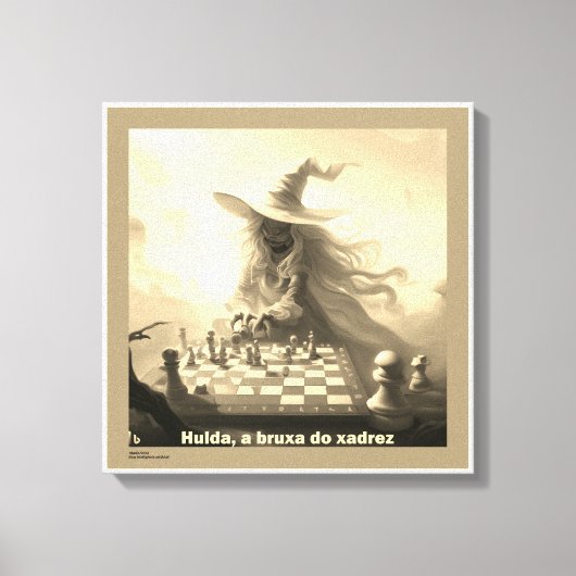 HULDA, A BRUXA DO XADREZ - impressão em tela Canvas Afdruk (Voorkant)