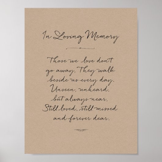 Hulde aan de herinnering, rouwkaart, landelijk poster (Voorkant)