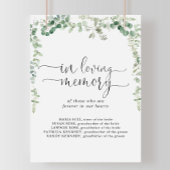 Hulde aan de Nagedachtenis Geometrisch Eucalyptus  Poster