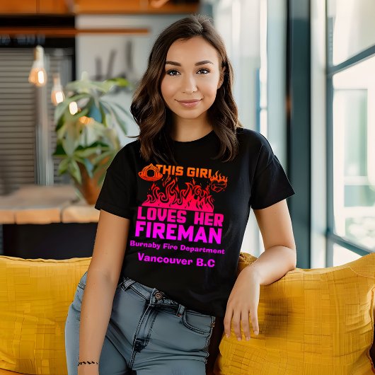 Hulde aan een brandweerman t-shirt