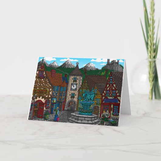 Hulde aan Europa Wenskaart Kaart (Voorkant)