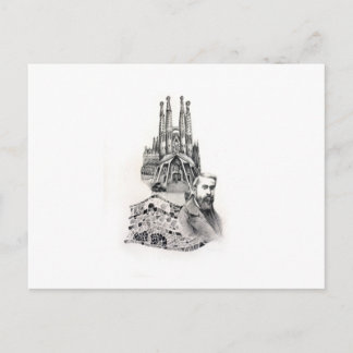 Hulde aan Gaudi. Briefkaart