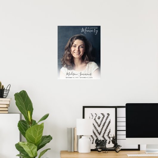 Hulde aan het Leven Foto Herdenking van het Leven  Poster (Thuiskantoor)