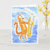 Hulde aan recent groot Gerry Mulligan Kaart (Gele Bloem)