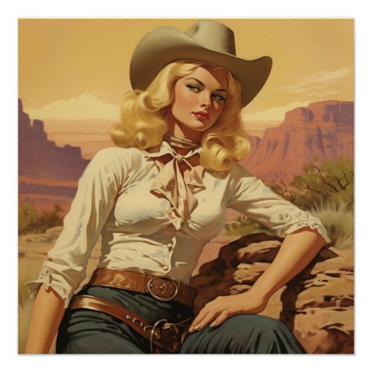 Hulde aan Untamed Hearts: Wild West Whispers Perfect Poster (Voorkant)