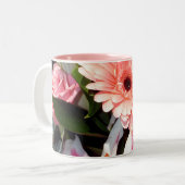 Hulde Lilies | Tweekleurige Koffiemok (Voorkant links)