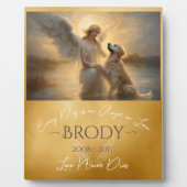 Hulde Verlies van Golden Retriever Angel Art Fotoplaat (Voorkant)