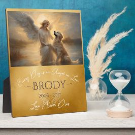 Hulde Verlies van Golden Retriever Angel Art Fotoplaat
