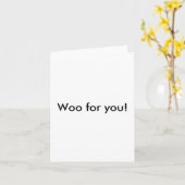 Hulde voor jou! kaart (Gele Bloem)