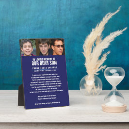 Huldebetuiging bij de begrafenis voor mijn zoon bl fotoplaat