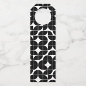 Huldeblijk voor bruid en bruidegom Zwart Wit MCM P Flessenhanger (Achterkant)