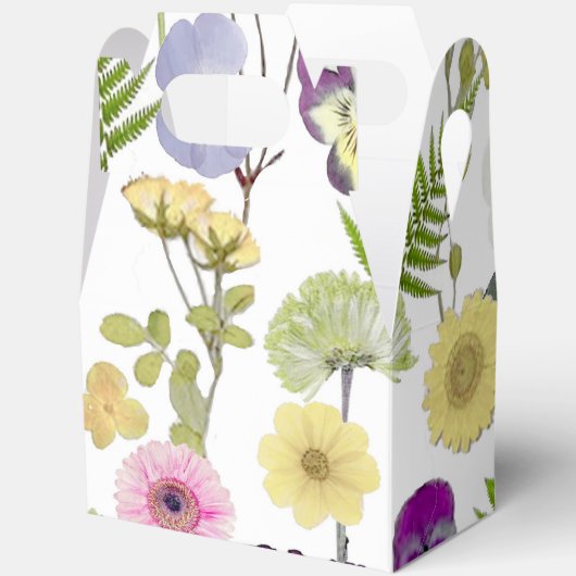 Huldebox met wilde bloem thema bedankdoosjes (Open)