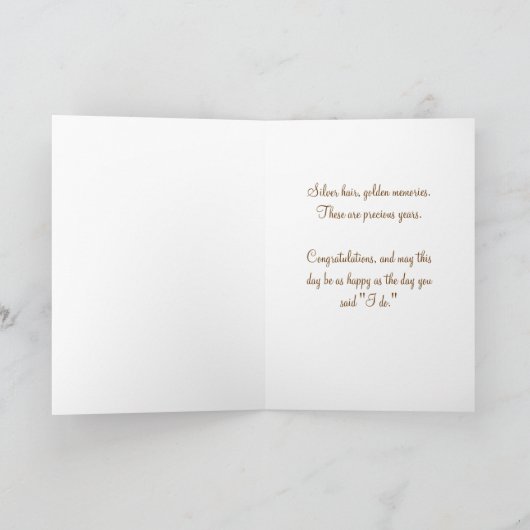 Huldekaart met gouden herinneringen kaart (Binnen)