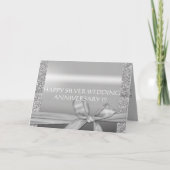 HULDEKAART VOOR ZILVEREN BRUILOFT KAART (Voorkant)