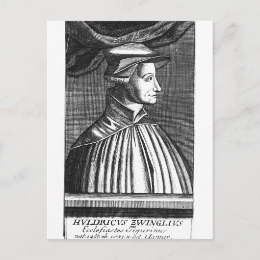 Huldrych Zwingli Briefkaart (Voorkant)