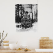 Huling Logs in Michigan, jaren 1890 Poster (Keuken)
