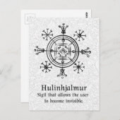 Hulinhjalmur IJslands magisch bord Briefkaart (Voorkant / Achterkant)