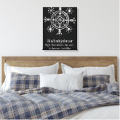 Hulinhjálmur – Noors teken van onzichtbaarheid Canvas Afdruk (Insitu (Slaapkamer))