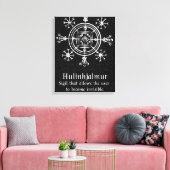 Hulinhjálmur – Noors teken van onzichtbaarheid Canvas Afdruk (Insitu (Woonkamer))