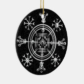 Hulinhjálmur – Noors teken van onzichtbaarheid Keramisch Ornament (Rechts)