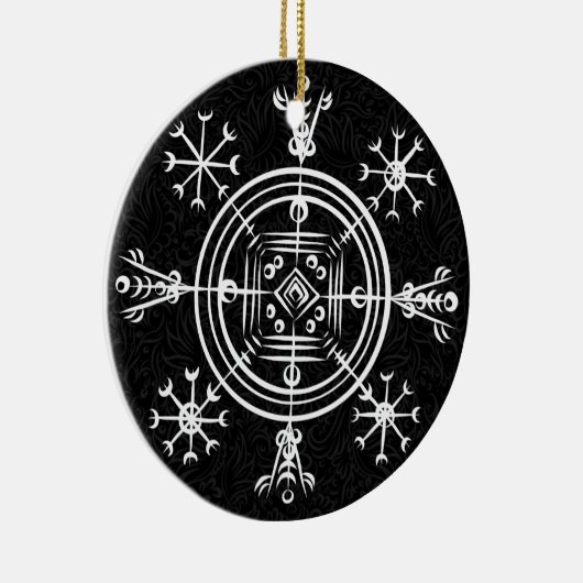 Hulinhjálmur – Noors teken van onzichtbaarheid Keramisch Ornament (Rechts)