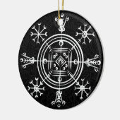 Hulinhjálmur – Noors teken van onzichtbaarheid Keramisch Ornament (Links)