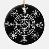 Hulinhjálmur – Noors teken van onzichtbaarheid Keramisch Ornament (Achterkant)