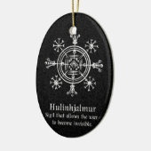 Hulinhjálmur – Noors teken van onzichtbaarheid Keramisch Ornament (Links)