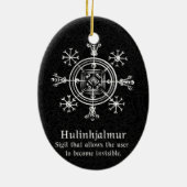 Hulinhjálmur – Noors teken van onzichtbaarheid Keramisch Ornament (Achterkant)