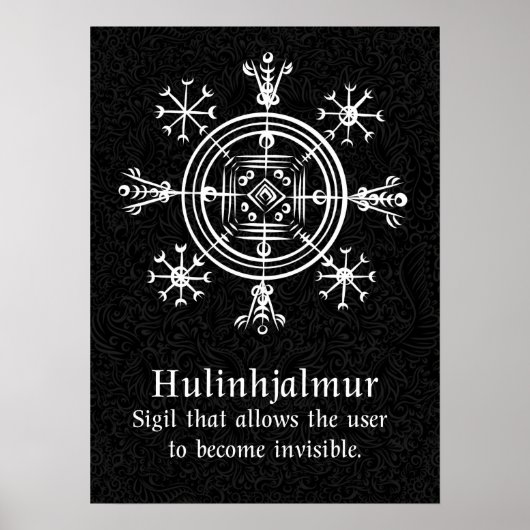 Hulinhjálmur – Noors teken van onzichtbaarheid Poster (Voorkant)