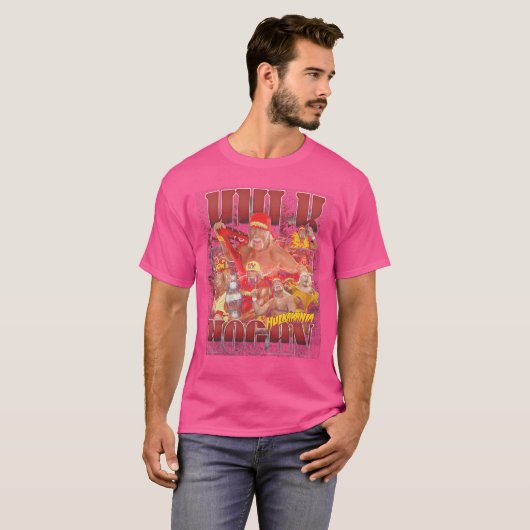 Hulk Hogan Hulkamania T-shirt (Voorkant volledig)