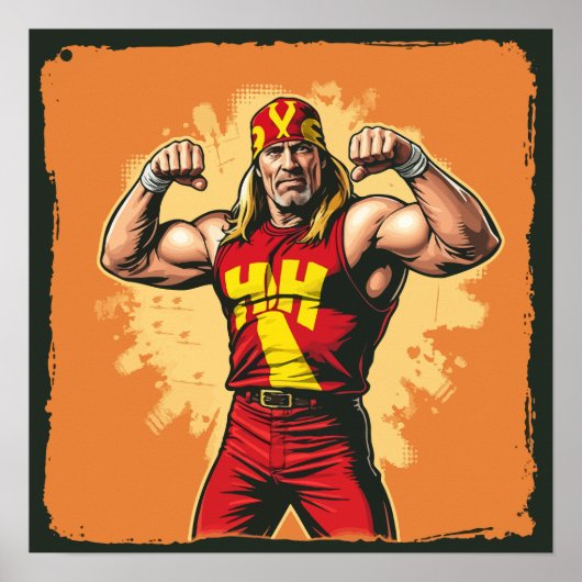 Hulk Hogan – Real American Legend Poster (Voorkant)