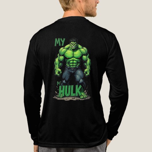 Hulk  Tri-Blend shirt (Achterkant volledig)